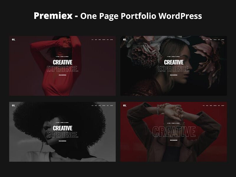 Premiex - One Page Portfolio WordPress Theme