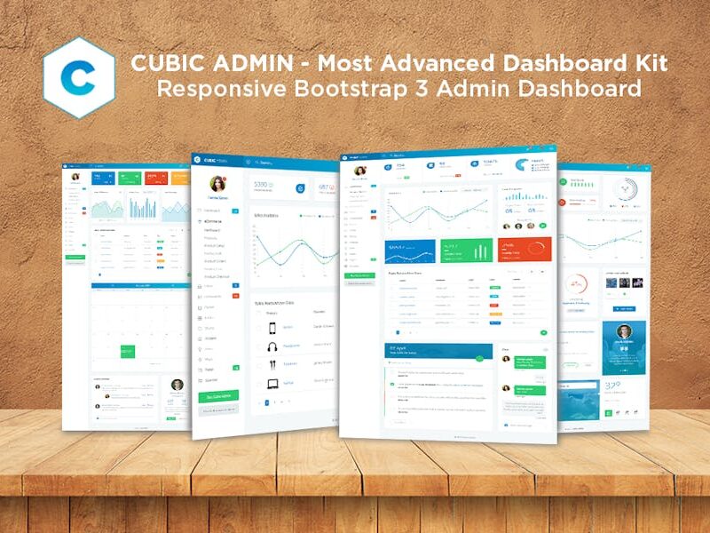 Admin Dashboard + UI Kit Framework Theme - Cubic