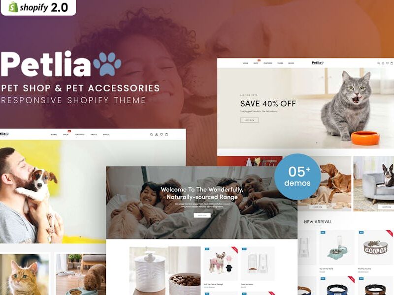 Petlia - Pet Shop & Pet Accessories Shopify Theme