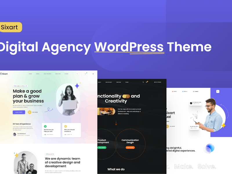 Sixart - Digital Agency WordPress Theme