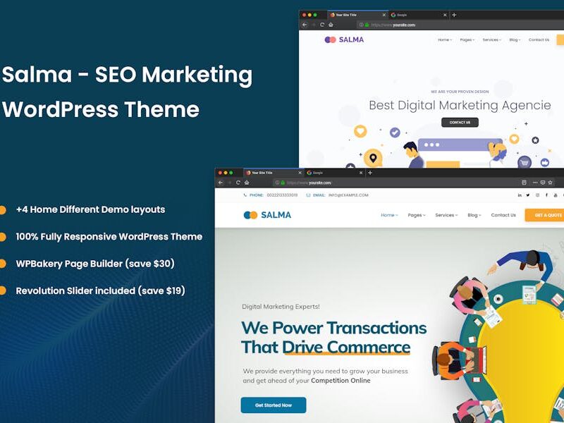 Salma - SEO Marketing WordPress Theme