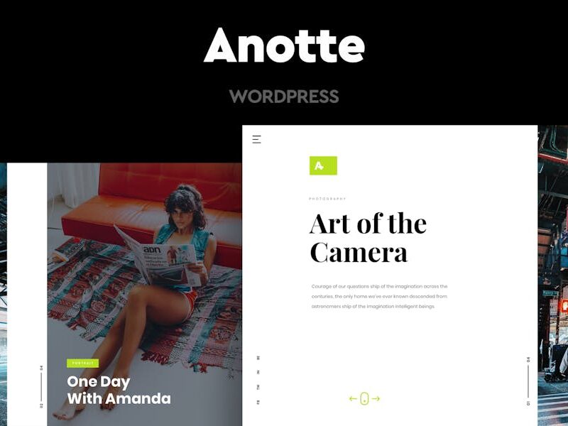 Anotte - Horizontal Photography WordPress Theme