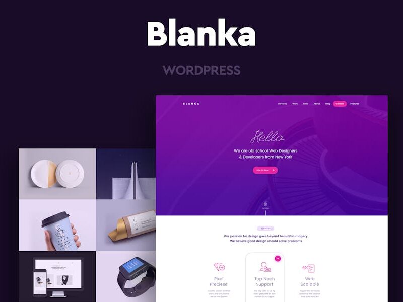 Blanka - One Page WordPress Theme