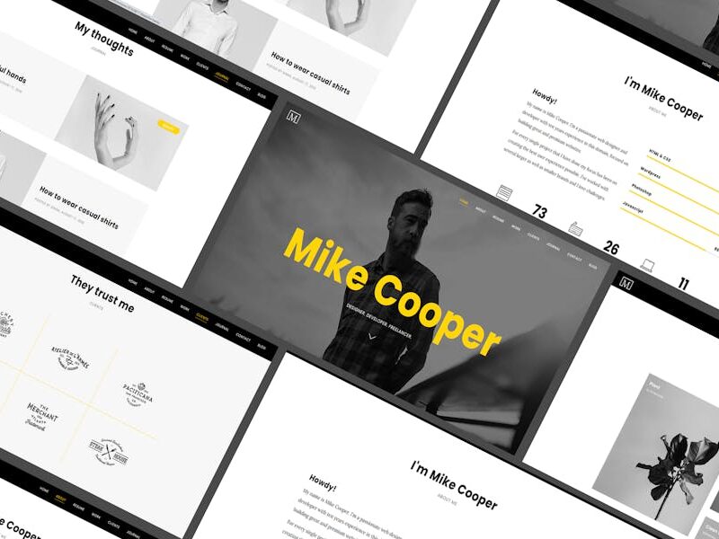 Mini - Personal Portfolio WordPress Theme