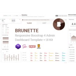 Brunette – Bootstrap 4 Admin & Powerful UI Kit