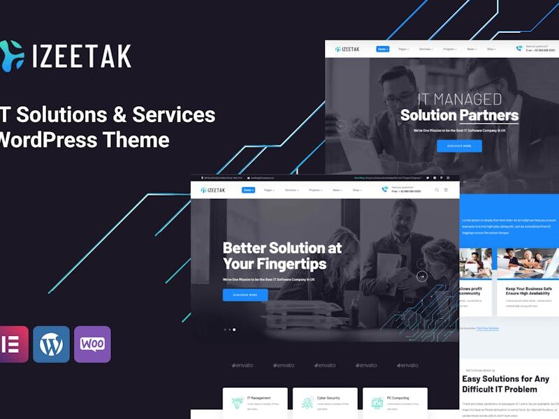 Izeetak – IT Solutions & Services WordPress Theme