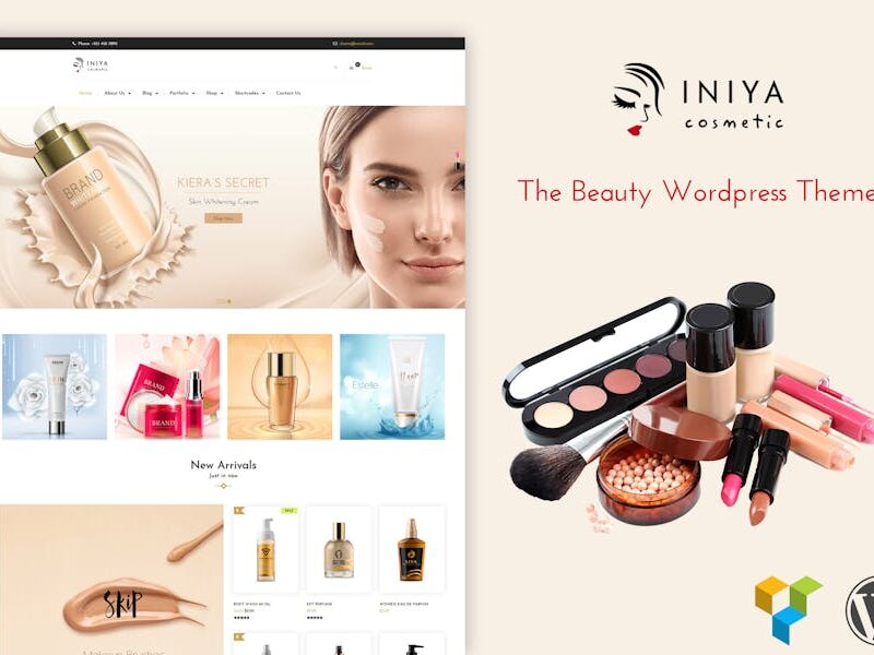 Iniya - Beauty Cosmetic WordPress Theme
