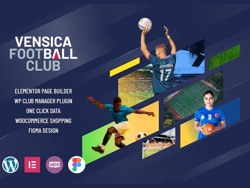 Vensica - Football Club Manager Elementor Theme