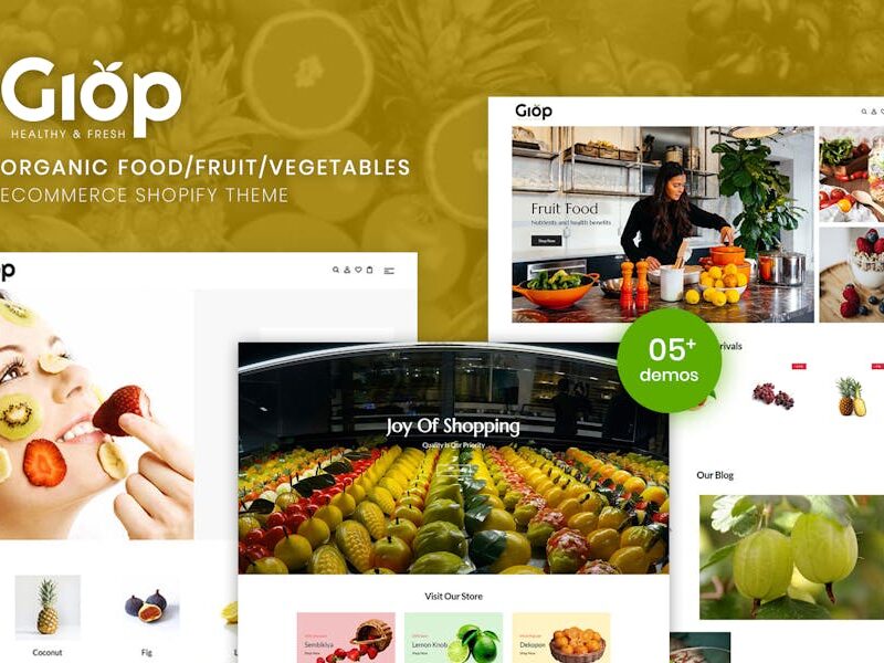 Giop | Organic Food/Fruit/Vegetables Shopify Theme