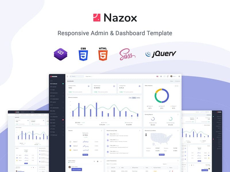 Nazox - Admin & Dashboard Template
