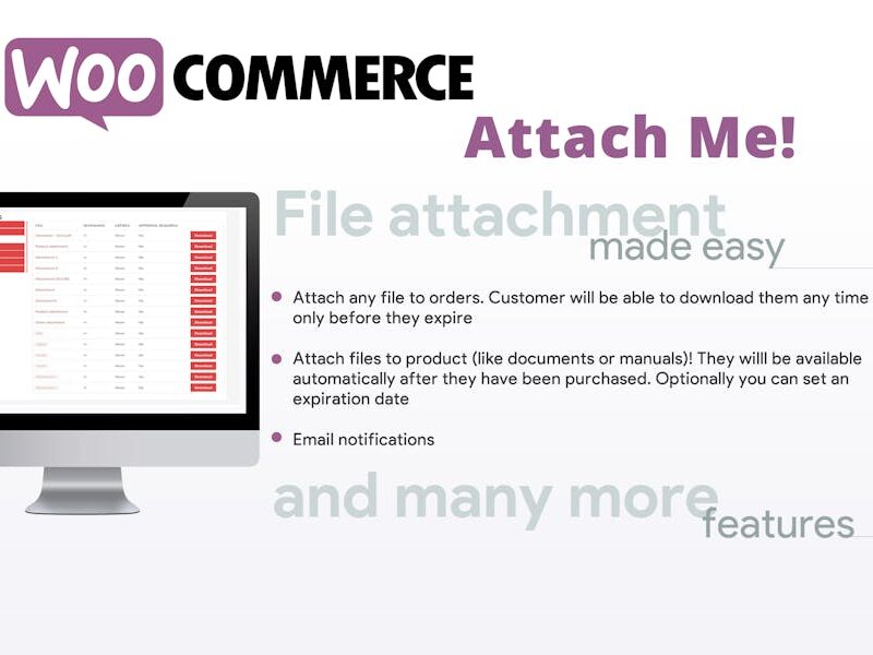 WooCommerce Attach Me!