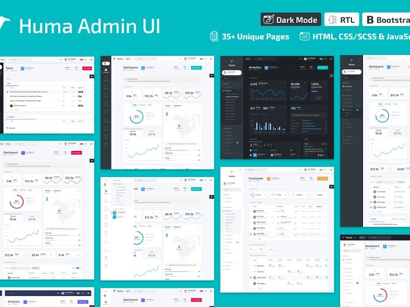 Huma Admin Dashboard PRO - Bootstrap 4 Admin Templ