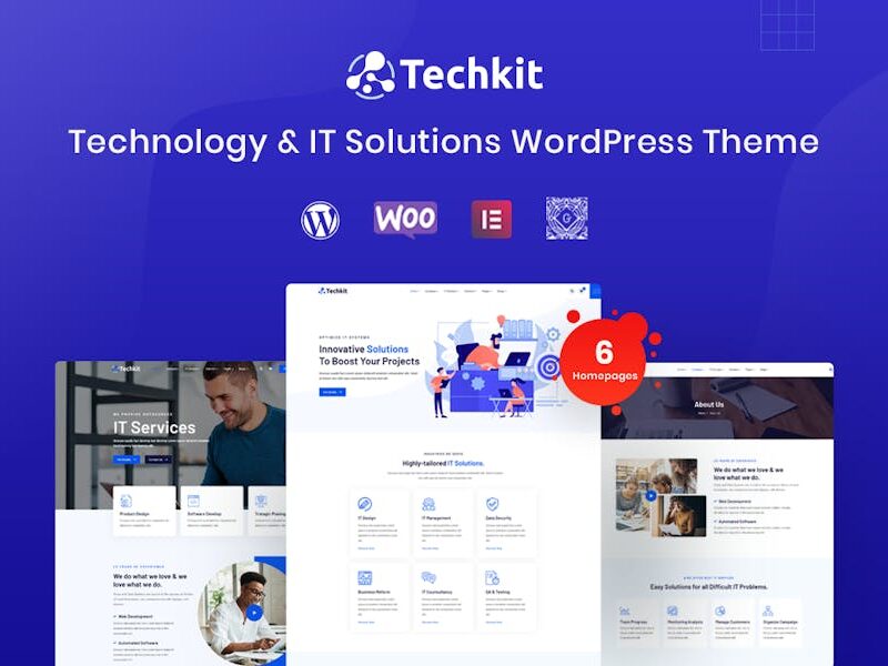 Techkit –Technology & IT Solutions WordPress Theme