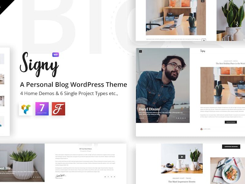 Signy - A Personal Blog WordPress Theme