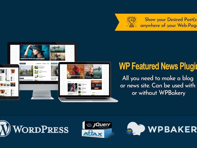 WP Featured News Pro | Custom Posts Listing Plugin