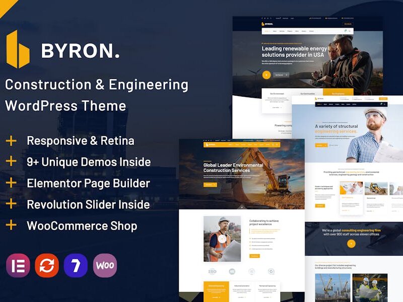 Byron | Construction and Engineering WP Theme