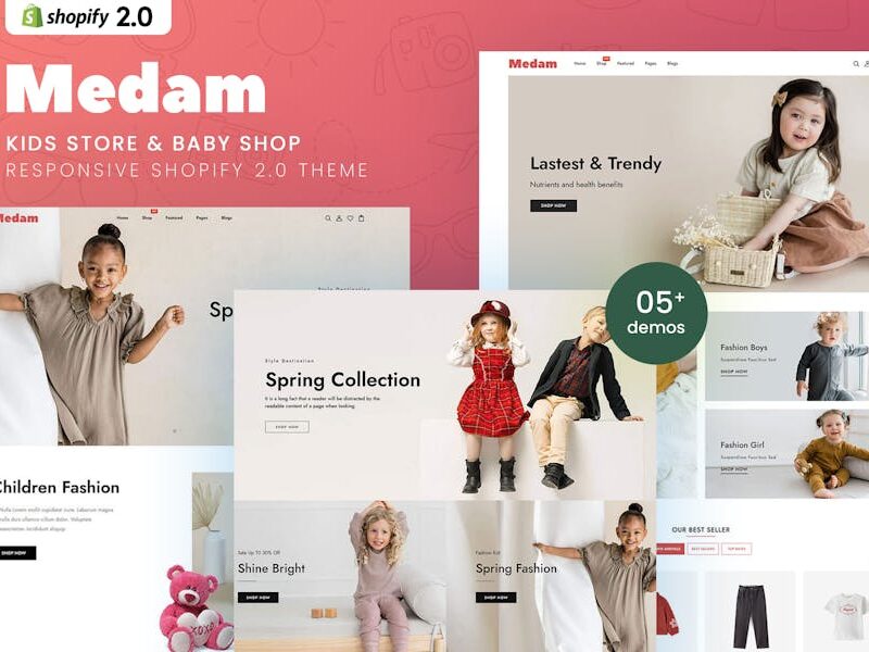 Medam - Kids Store & Baby Shop Shopify 2.0 Theme
