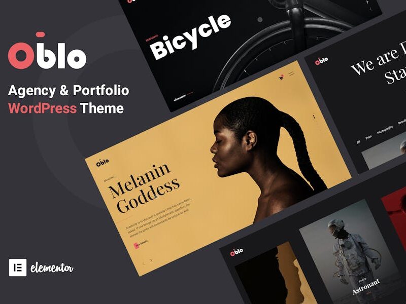 Oblo - Creative Portfolio Agency WordPress Theme