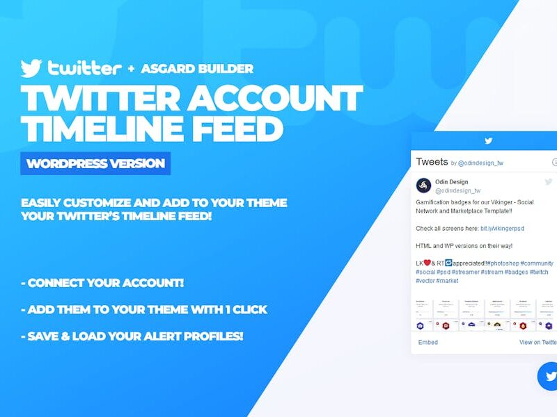 Twitter Timeline Feed WordPress Plugin