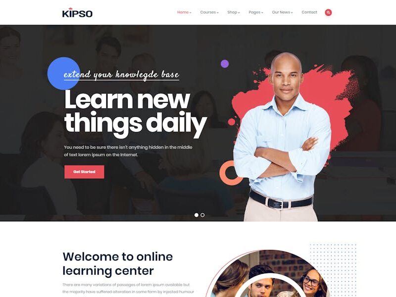 Kipso - Education LMS WordPress Theme