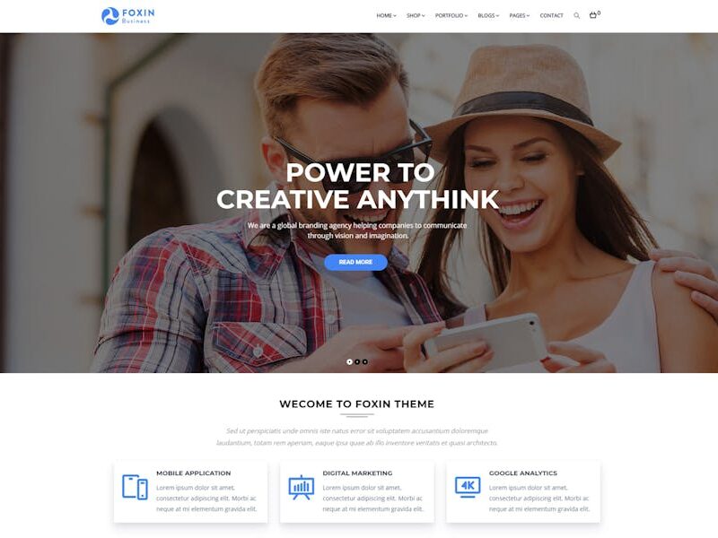 Foxin - Responsive Business WordPress Theme
