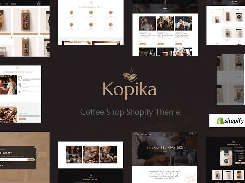 Kopiko - Cafe Bakery & Coffee Shop Shopify Theme
