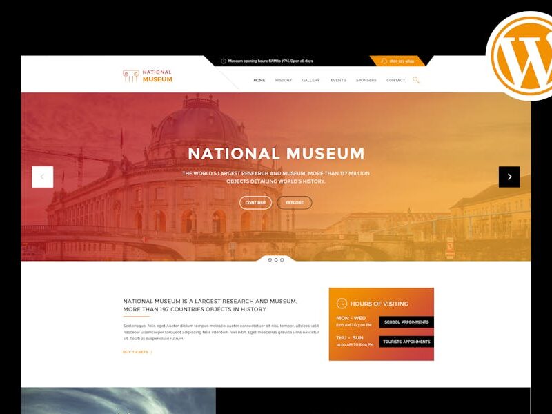Museum - Responsive WordPress Theme