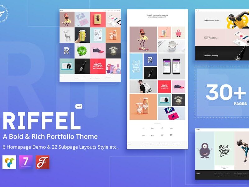 Riffel - A Bold & Rich Portfolio Theme