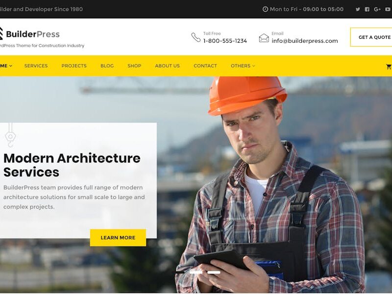 BuilderPress - WordPress Theme for Construction, A
