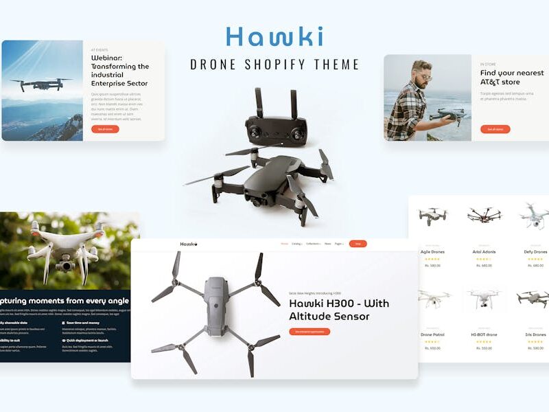 Hawki - Drone Single Product eCommerce Shopify