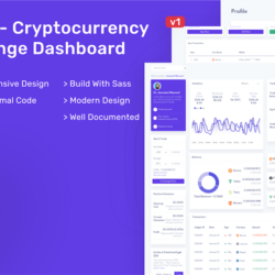 Tende – Cryptocurrency Exchange Dashboard
