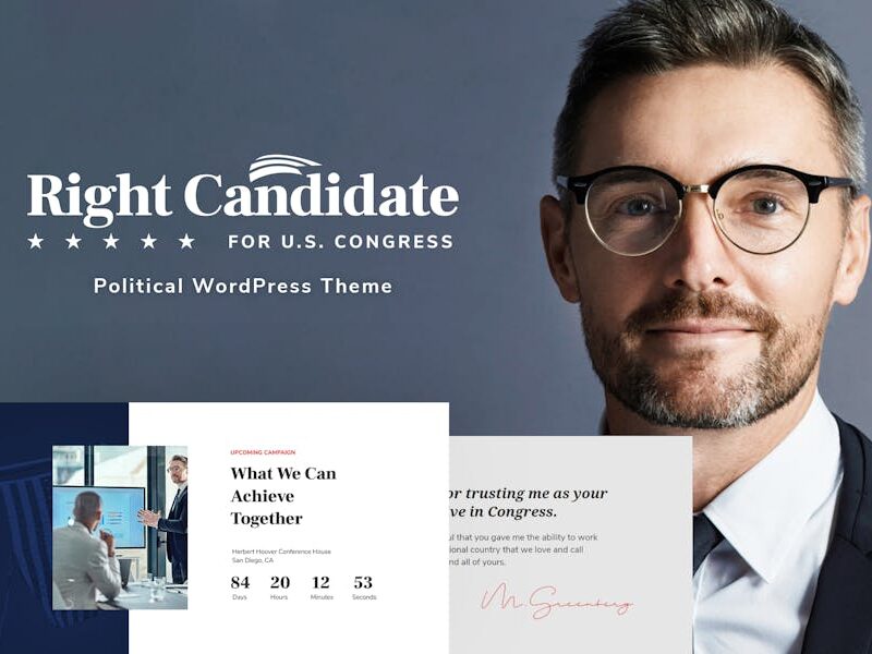 Right Candidate - Political WordPress Theme