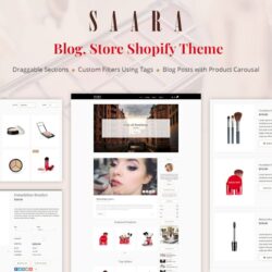 Saara – Blog, Store Shopify Theme Saara – Blog, Store Shopify Theme