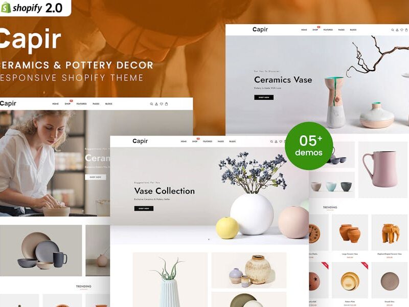 Capir - Ceramics & Pottery Decor Shopify 2.0 Theme