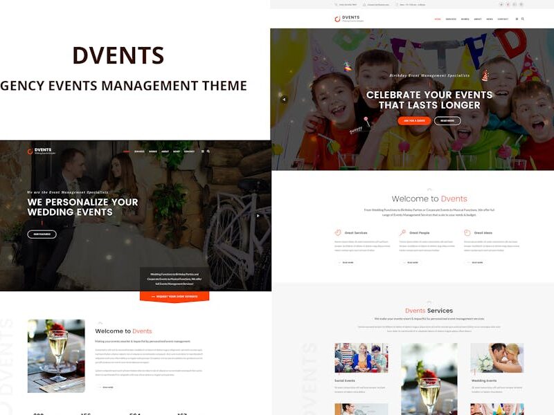 Dvents - Events Management Agency Theme