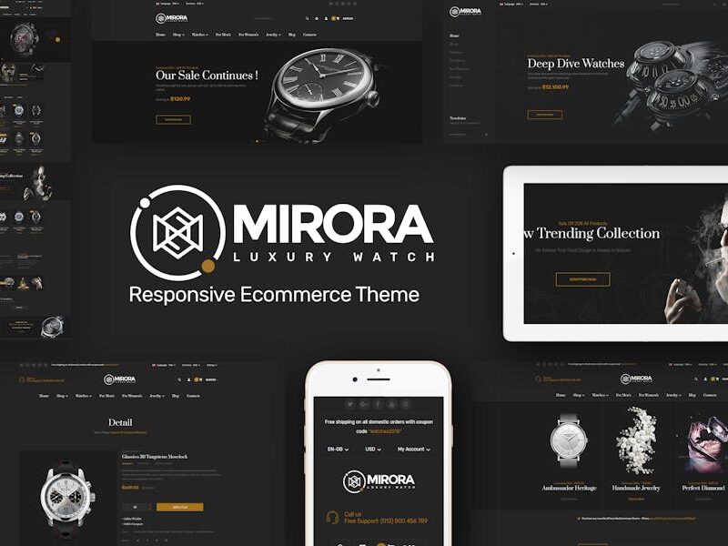 Mirora - Watch & Luxury Store Opencart Theme