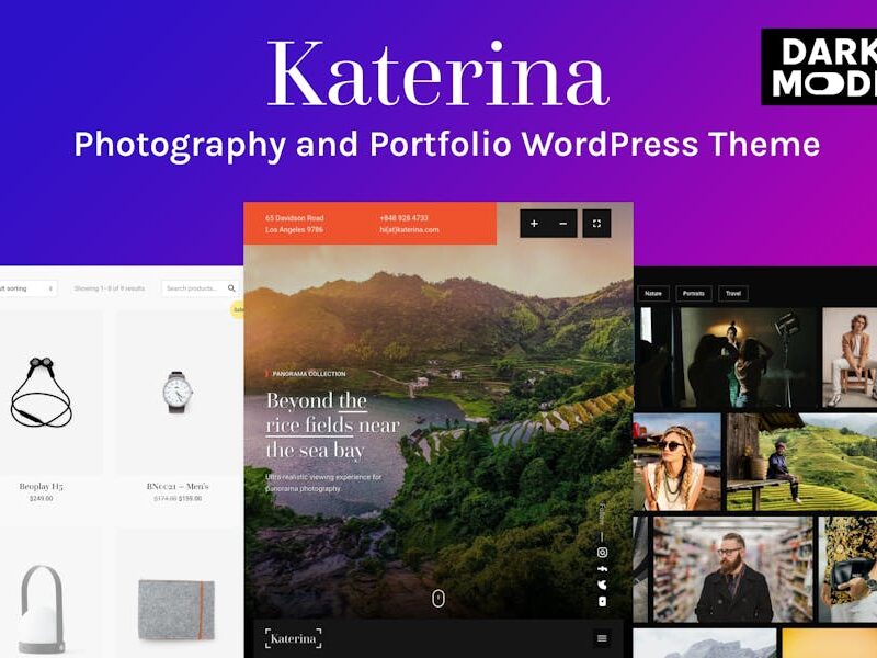 Katerina - Photography & Portfolio WordPress Theme