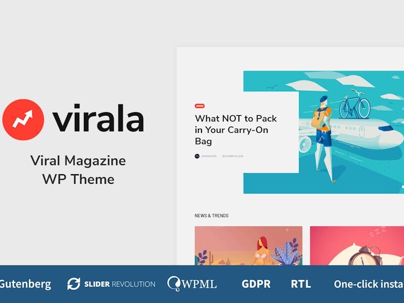 Virala - Viral Magazine WordPress Theme