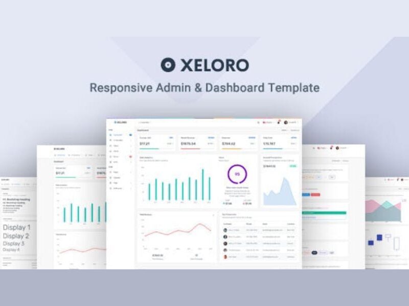 Bootstrap Admin & Dashboard Template - Xeloro