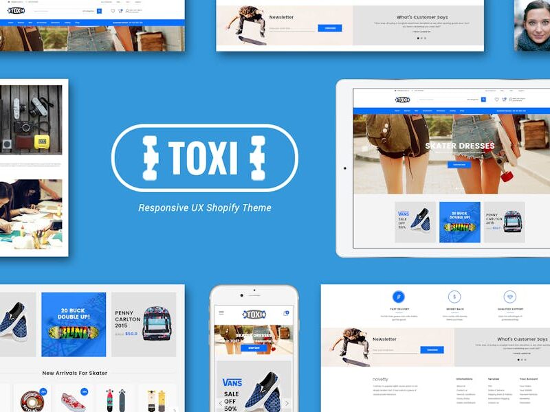 Toxi Responsive Skater Shopify Theme