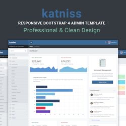 Katniss Responsive Bootstrap 4 Admin Template