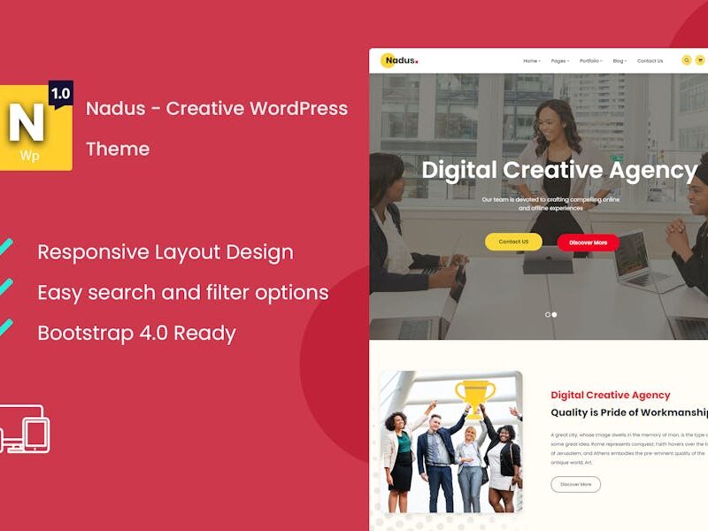 Nadus - Creative WordPress Theme