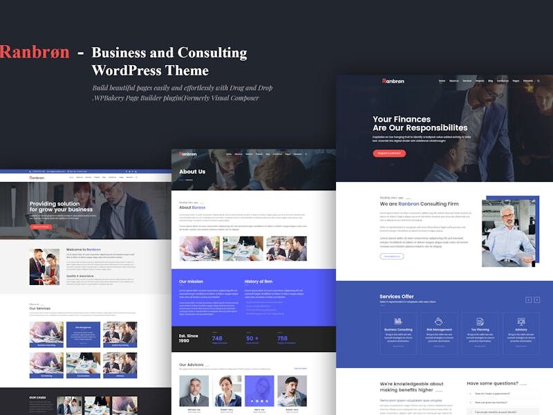 Ranbron - Business and Consulting WordPress Theme