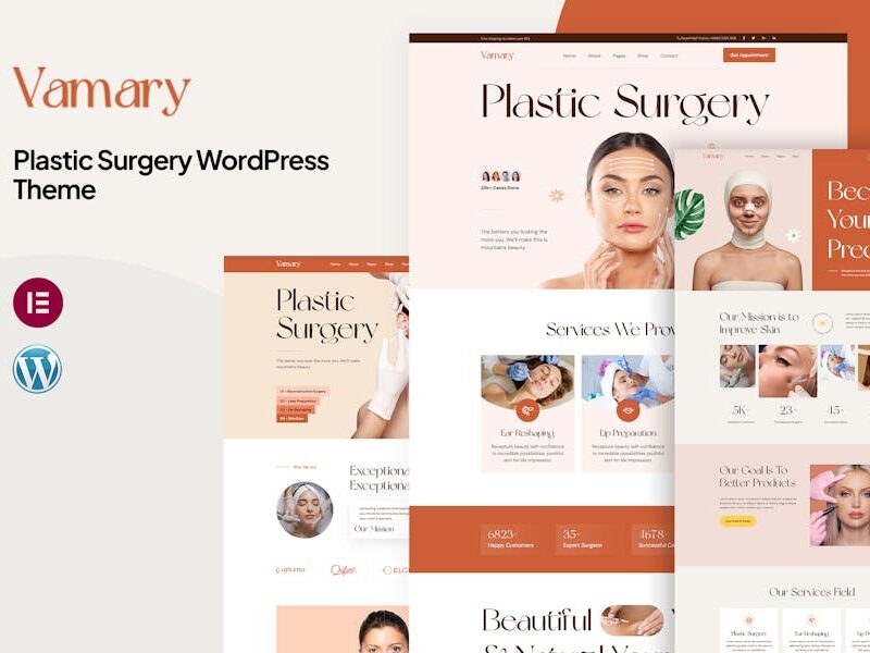 Vamary - Plastic Surgery WordPress Theme