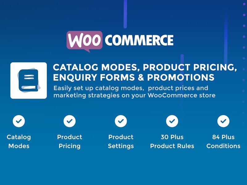 Catalog Mode, Pricing, Enquiry Forms & Promotions