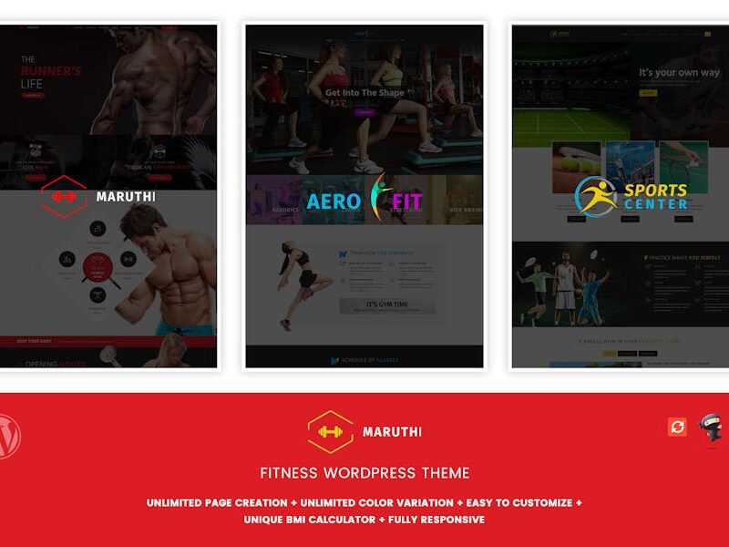 Maruthi Fitness - Fitness Center WordPress Theme