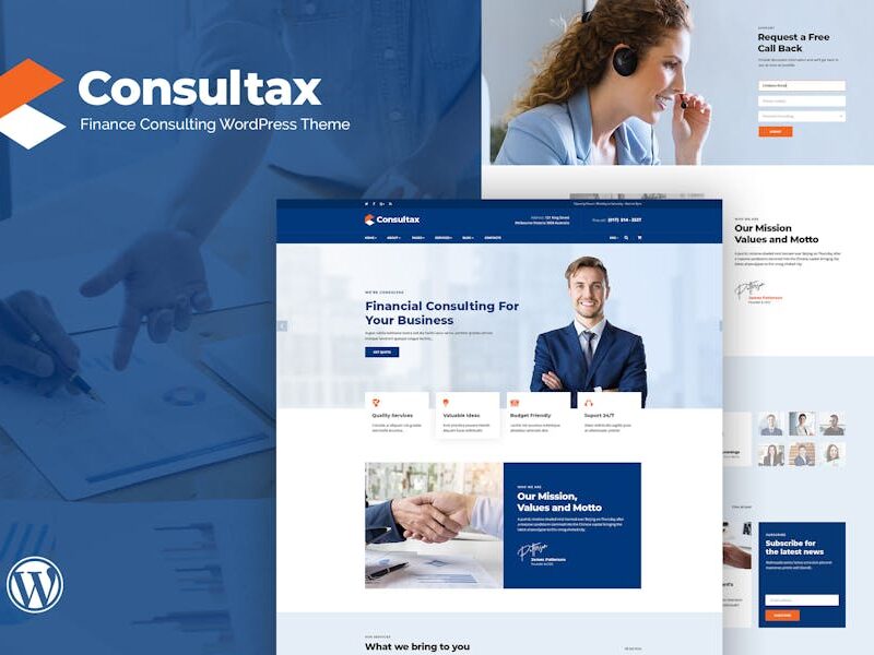Consultax - Financial & Consulting WordPress Theme
