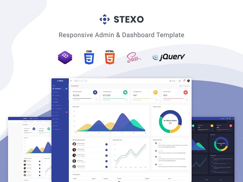 Stexo - Admin & Dashboard Template