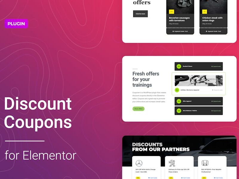 Discount Coupons for Elementor