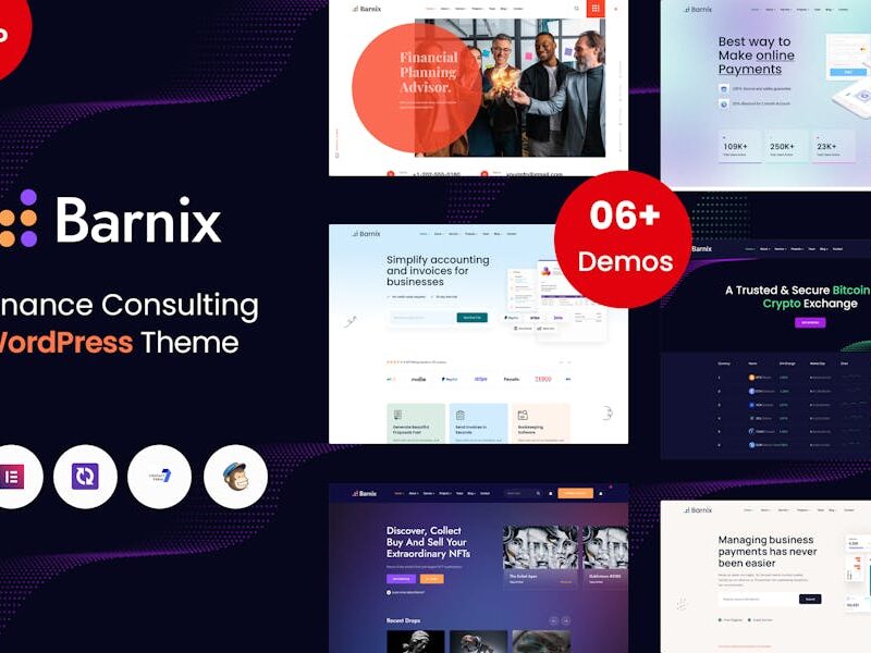 Barnix - Finance Consulting WordPress Theme